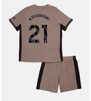 Tottenham Hotspur Dejan Kulusevski #21 Replica Third Stadium Kit for Kids 2023-24 Short Sleeve (+ pants)